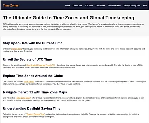 Time Zone Map