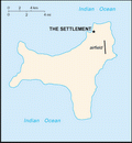 Map of Christmas Island
