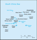 Map of Paracel Islands