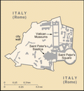 Map of Holy See (Vatican City)